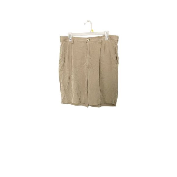 Jamaica Jaxx Silk Tan Shorts - Picture 1 of 4
